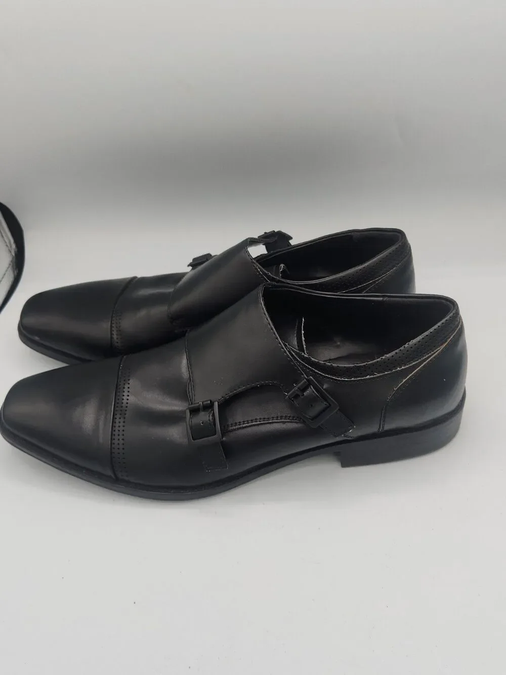 Unlisted Kenneth Cole Music Lesson Monk Strap Black Loafers Shoes Men's 9 M